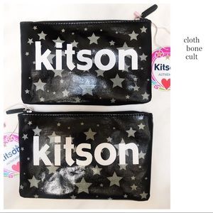 ✨NWT✨ KITSON Los Angeles Coated Canvas ⭐️ZIP POUCH
